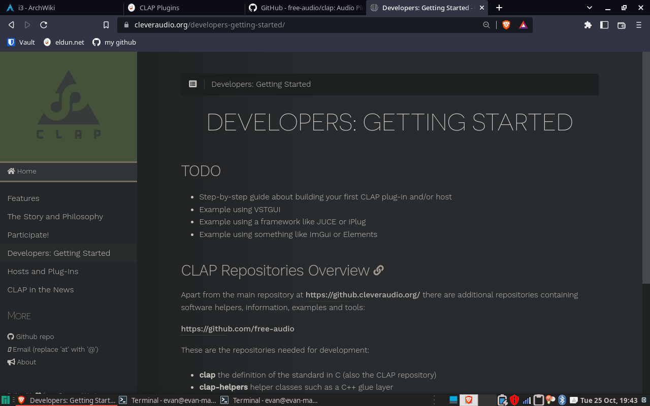 CLAP Documentation Under Construction