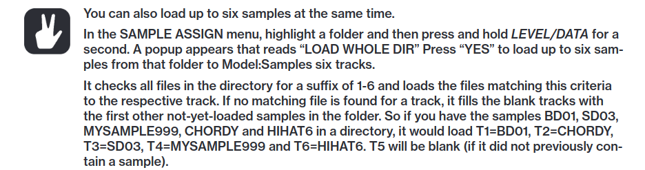 Details on loading an entire set of samples