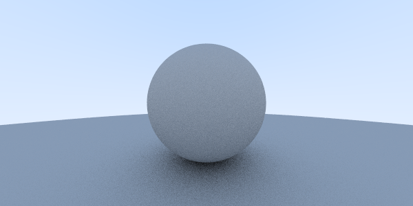 Path traced sphere render.