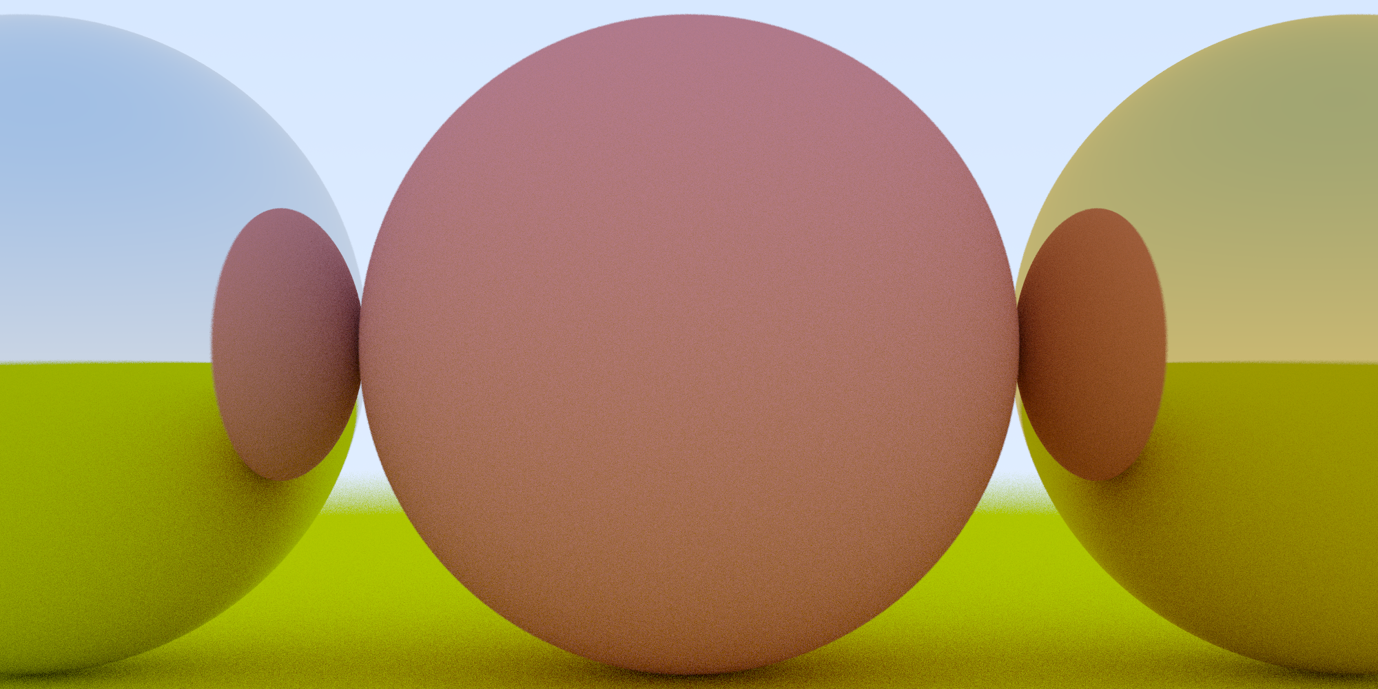 Metal and Lambertian spheres