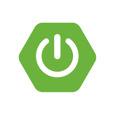 A pleasant green hexagon with a power symbol punched out of the center.